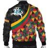FUNSTUFFPRINTI Lithuania Men’s Bomber Jacket – Lithuania Coat Of Arms with Flag Color – BN18 Bomber Jacket