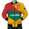 FUNSTUFFPRINTI Lithuania Men’s Bomber Jacket – Lithuania Pride Bomber Jacket