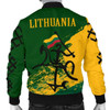 FUNSTUFFPRINTI Lithuania Men’s Bomber Jacket – Lithuanian Tattoo A7 Bomber Jacket