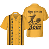 Here For The Beer Bowling Hawaiian Shirt, Perfect Gift for Bowler, Beer Shirt