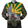 FUNSTUFFPRINTI Lithuania Men’s Bomber Jacket Iron Wolf A7 Bomber Jacket