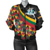 FUNSTUFFPRINTI Lithuania Women’s Bomber Jacket – Lithuania Coat Of Arms with Flag Color – BN18 Bomber Jacket