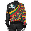 FUNSTUFFPRINTI Lithuania Women’s Bomber Jacket – Lithuania Coat Of Arms with Flag Color – BN18 Bomber Jacket
