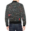 FUNSTUFFPRINTI Math Print Pattern Mens Bomber Jacket