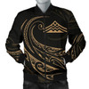 FUNSTUFFPRINTI Mauna Kea Polynesian Men√¢‚Ç¨‚Ñ¢s Bomber Jacket – Gold – Frida Style – AH J9 Bomber Jacket