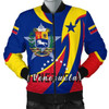 FUNSTUFFPRINTI Men’s Bomber Jacket – Venezuela Flag Coat of Arms A30 Bomber Jacket