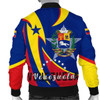 FUNSTUFFPRINTI Men’s Bomber Jacket – Venezuela Flag Coat of Arms A30 Bomber Jacket