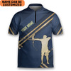Custom Personalized Archery Appear for Archery Player Shooter Archery Jersey Zipper Shirt