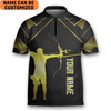 Custom Personalized Archery In My Heart Shooter Archery Jersey Zipper Shirt