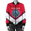 FUNSTUFFPRINTI Montenegro Coat Of Arms Women Bomber Jacket Lucian Style JW5 Bomber Jacket