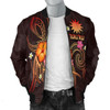 FUNSTUFFPRINTI Nauru Polynesian Men’s Bomber Jacket – Legend of Nauru (Red) – BN15 Bomber Jacket