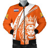 FUNSTUFFPRINTI Netherlands Bomber Jacket – Netherlands Koningsdag Lion Men A10 Bomber Jacket
