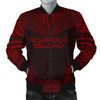 FUNSTUFFPRINTINT Norfolk Island Polynesian Chief Men’s Bomber Jacket – Red Version – Bn10 Bomber Jacket