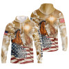 FUNSTUFFPRINT   American Horse, One Nation Under God   3D Hoodie and Zip Hoodie