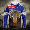 FUNSTUFFPRINT  Australia - Veteran     3D Hoodie and Zip Hoodie