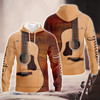 FUNSTUFFPRINT  Love Guitar     3D Hoodie and Zip Hoodie