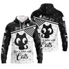 FUNSTUFFPRINT  Love Black Cat   3D Hoodie and Zip Hoodie