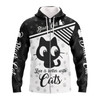 FUNSTUFFPRINT  Love Black Cat   3D Hoodie and Zip Hoodie