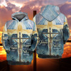 FUNSTUFFPRINT  Jesus   3D Hoodie and Zip Hoodie