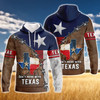 FUNSTUFFPRINT lOVE TEXAS - 3D Hoodie and Zip Hoodie