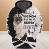 FUNSTUFFPRINT Pug Mom 3D Hoodie and Zip Hoodie