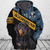 FUNSTUFFPRINT  Love Dachshund    3D Hoodie and Zip Hoodie