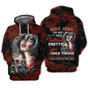 FUNSTUFFPRINT   May Girl Tattoo   3D Hoodie and Zip Hoodie