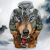 FUNSTUFFPRINT Full Print - Wolf  3D Hoodie and Zip Hoodie