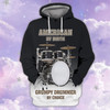 FUNSTUFFPRINT   Drummer By Choice- Hadn 3D Hoodie and Zip Hoodie