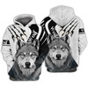 FUNSTUFFPRINT Wolf -  Full Print 3D Hoodie and Zip Hoodie