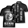 Custom Personalized Archery I Know I Shoot Like An Old Man Shooter Archery Jersey Zipper Shirt