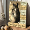 Horse Yellow Background God Says You Are Canvas Posters - Christian Wall Posters - Religious Wall Decor