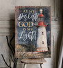 At My Darkest God Is My Light Canvas - Lighthouse Cross Canvas Posters - Christian Wall Posters - Religious Wall Decor