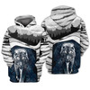FUNSTUFFPRINT White Tiger 0404 - 3D Full Print    3D Hoodie and Zip Hoodie