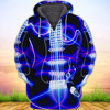 FUNSTUFFPRINT  GUITAR - NA93   3D Hoodie and Zip Hoodie