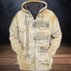FUNSTUFFPRINT  GUITAR - NA93 464    3D Hoodie and Zip Hoodie
