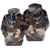 FUNSTUFFPRINT  Eagle Texas, Texas Pride, 3D Full Print   3D Hoodie and Zip Hoodie