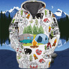 FUNSTUFFPRINT  Camping - 3D Full Print  3D Hoodie and Zip Hoodie