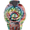 FUNSTUFFPRINT Hippie - 3D Full Print     3D Hoodie and Zip Hoodie