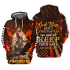 FUNSTUFFPRINT    God Bless Firefighter, 3D Full Print  3D Hoodie and Zip Hoodie