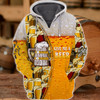 FUNSTUFFPRINT   Beer 1 - 3D Full Print   3D Hoodie and Zip Hoodie