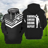 FUNSTUFFPRINT   GOLF 3979 - 3D Full Print   3D Hoodie and Zip Hoodie