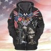 FUNSTUFFPRINT   U.S Veteran 3D Full Print 208   3D Hoodie and Zip Hoodie