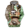 FUNSTUFFPRINT  Love Sloth 3D Full Print TD96    3D Hoodie and Zip Hoodie