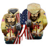 FUNSTUFFPRINT   One Nation Under God   3D Hoodie and Zip Hoodie