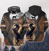 FUNSTUFFPRINT  Brown Horse 3D Full Print    3D Hoodie and Zip Hoodie