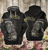 FUNSTUFFPRINT  Black Horse 3D Full Print    3D Hoodie and Zip Hoodie