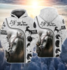 FUNSTUFFPRINT   White Horse 2 3D Full Print    3D Hoodie and Zip Hoodie