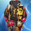 FUNSTUFFPRINT  Guitar 3D Full Print 213   3D Hoodie and Zip Hoodie