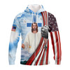 FUNSTUFFPRINT  One Nation Under God - 3D Full Print   3D Hoodie and Zip Hoodie